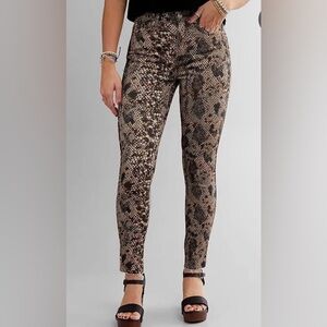 Free people/ we the freeSnakeskin Print Skinny Pants